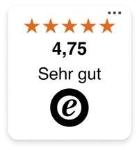 Das Trustbadge nur mit Bewertungen