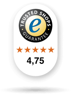 Das mobile Trustbadge mit Gütesiegel und Bewertungen.